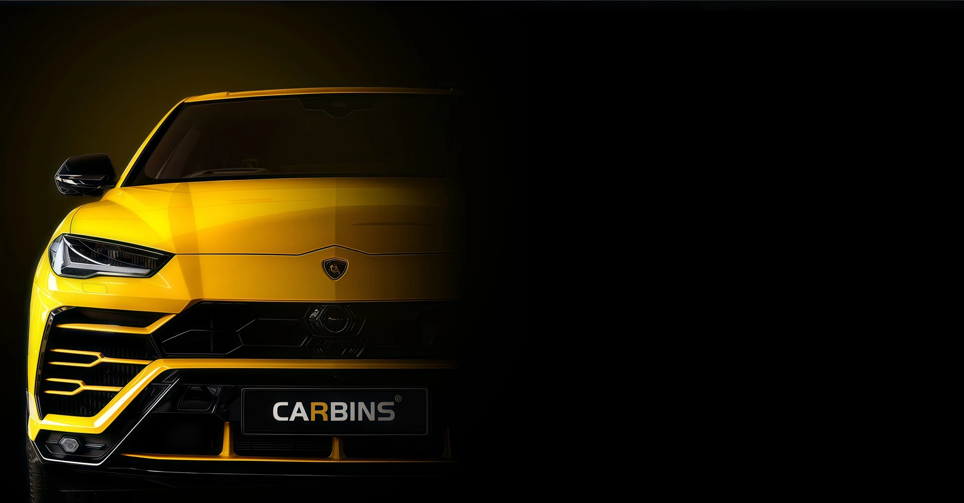 CARBINS-branded yellow SUV with a glossy automotive wrap